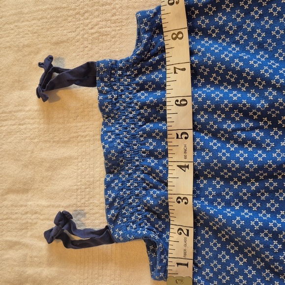 Gymboree girls 3-6 months girls blue & white romper - Picture 5 of 7